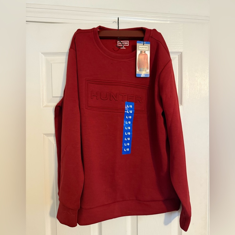 Hunter Burgundy Crewneck Sweatshirt